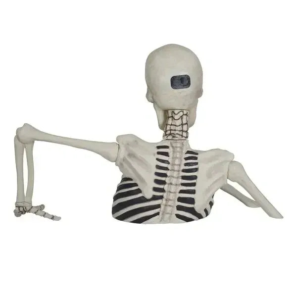 Oferta de Halloween para madrugadores: esqueleto gigante con ojos brillantes y sonidos espeluznantes